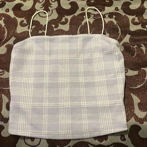 Crop top Light purple color With white Size Small